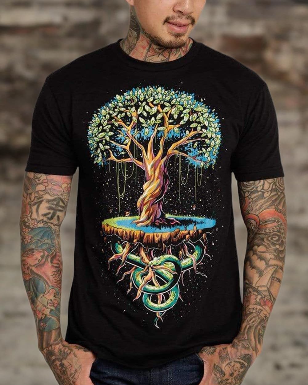 INTO THE AM Graphic Tees for Men S - 4XL Premium Short Sleeve Colorful T-Shirts Trippy Space Designs - Image 7