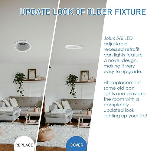 Miniatura 8 de Luces LED de altura ajustable de 56 pulgadas, paquete de 6 unidades, 800 lúmenes de luz diurna de 5000 K, regulable, 12 W  60 W, clasificación de