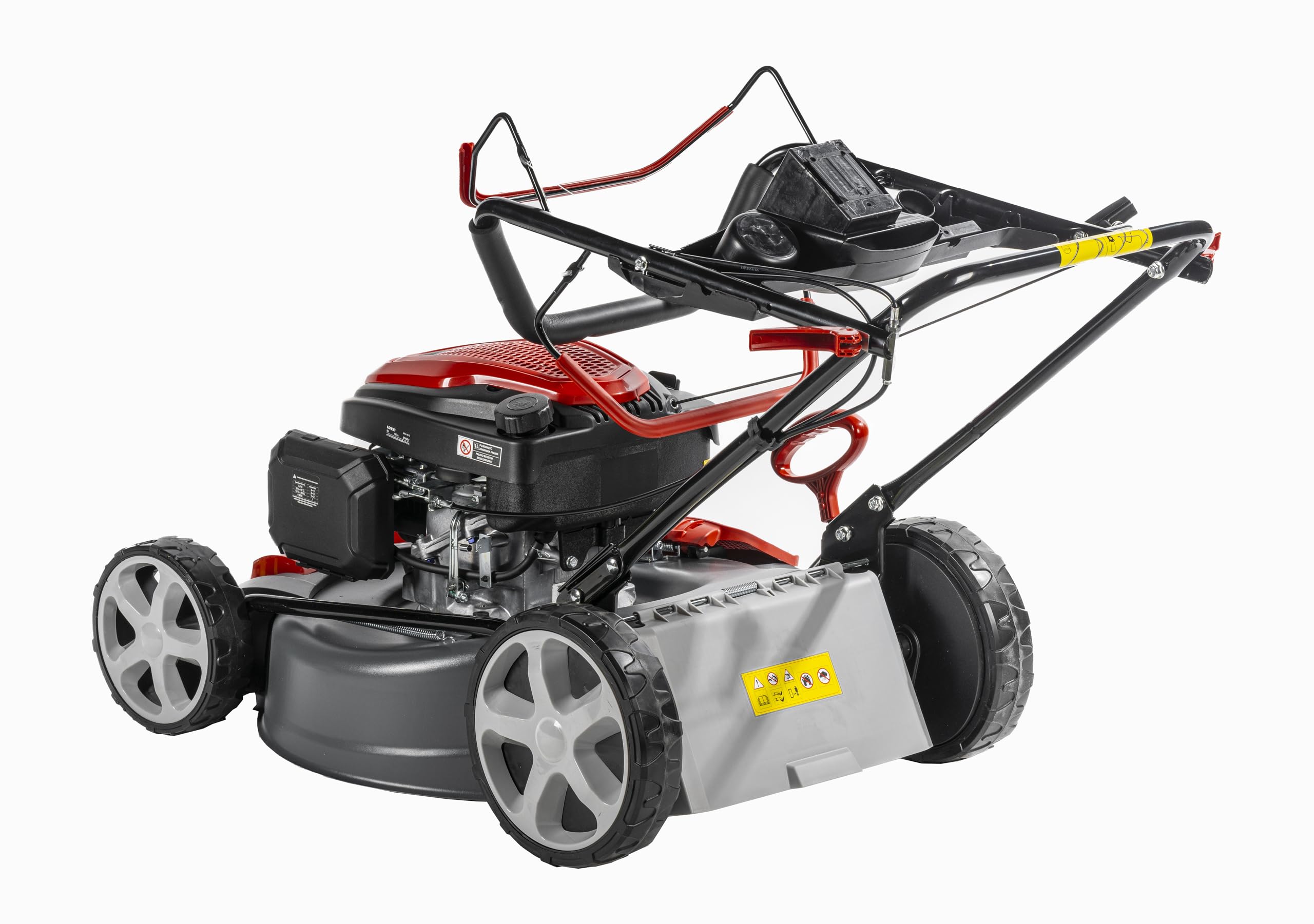 Garden DEDRA Tondeuse à Gazon à Essence avec Moteur 4,0 KW, Loncin 196 cm3, V200, 51 cm, Large Plage de Coupe, réglage Central de la Hauteur de Coupe, Fonction Mulching, Fonction de Nettoyage du