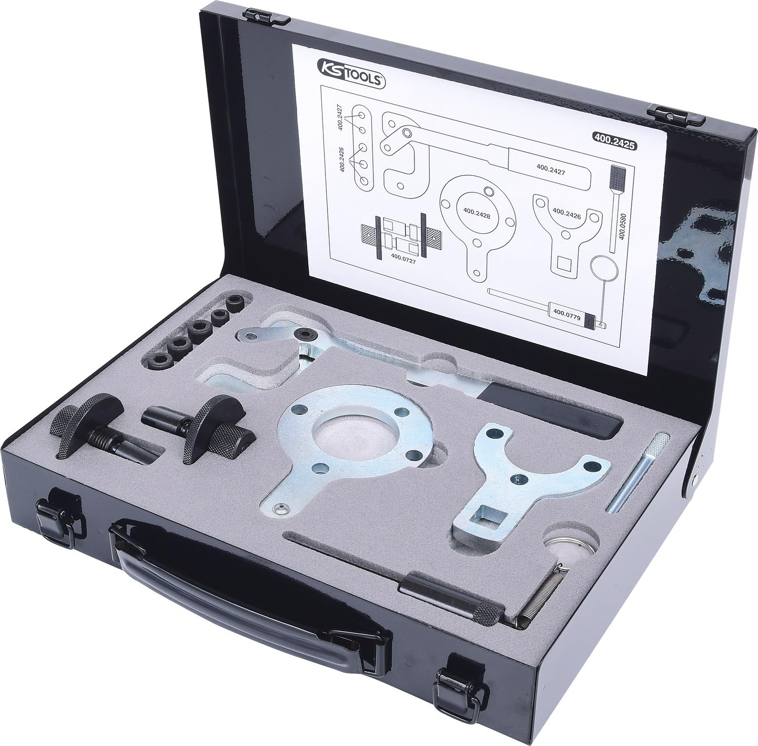 Jeu d'outils de calage moteur KS TOOLS pour Fiat 1.3 JTD - 8 pièces