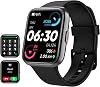 Tensky Smartwatch para hombre/mujer Android/iPhone/Samsung, Alexa integrada, pantalla táctil de 1.8", rastreador de actividad física con llamadas entrantes/salientes, resistente al agua 3ATM, monitor de frecuencia cardíaca, sueño y SpO2, más de 120 modos deportivos 1