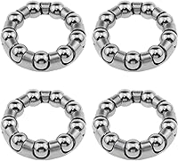 Vista 1 de AYLIFU 4 piezas de retenedores de rodamientos de manivela de bola de bicicleta de 1/4 "x 9 bolas de soporte inferior de bicicleta