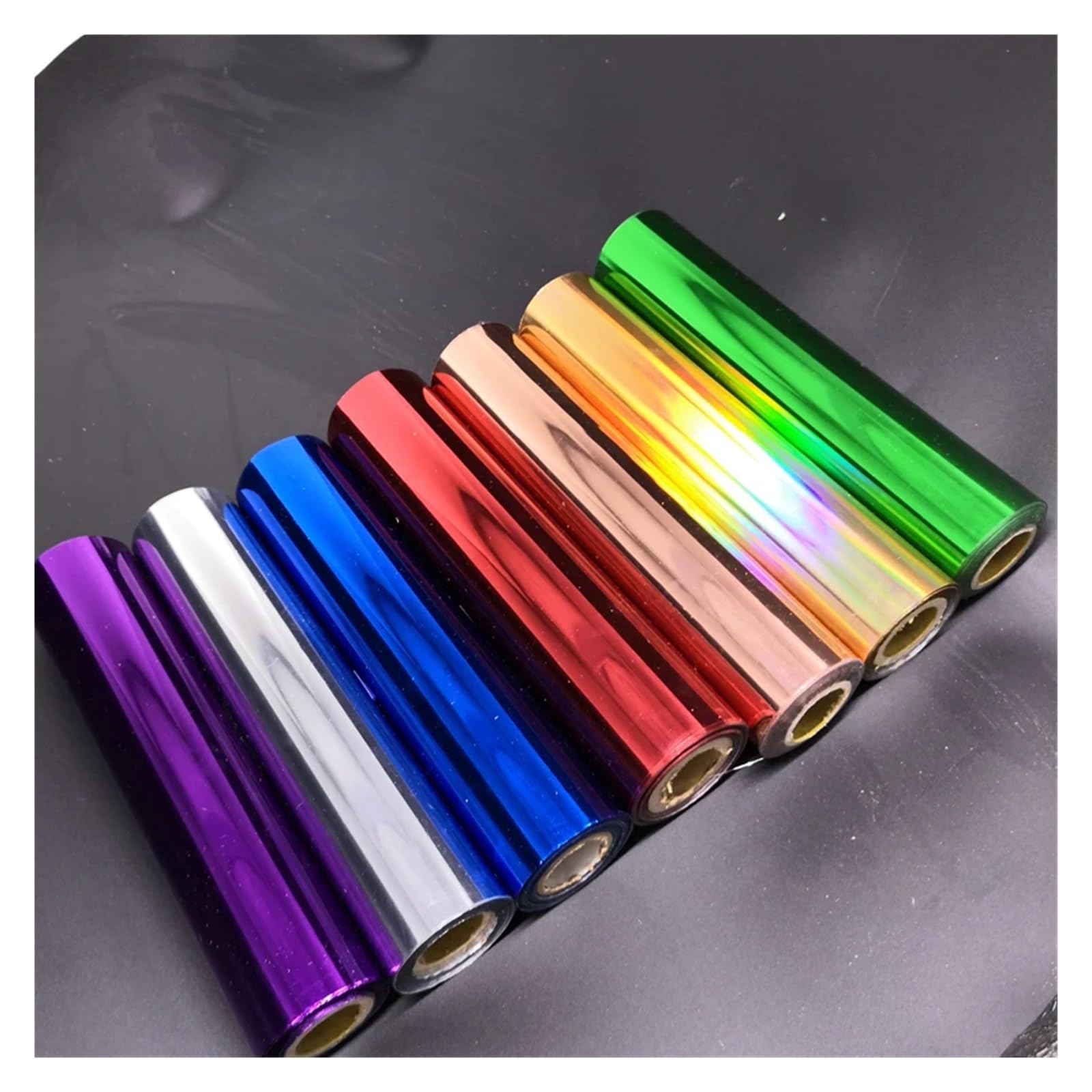 LáMina De EstampacióN En Caliente Rollos de papel de aluminio for estampado en caliente, 8M/rollo, dorado y plateado, for laminador, transferencia de calor de laminación en impresora láser, papel arte