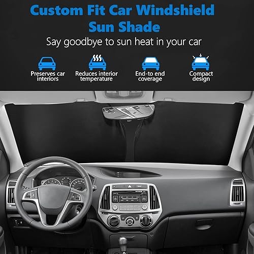 Miniatura 5 de Parasol para parabrisas compatible con Mazda CX30 2019-2025, protector plegable para parabrisas que bloquea los rayos UV y la protección reflectante