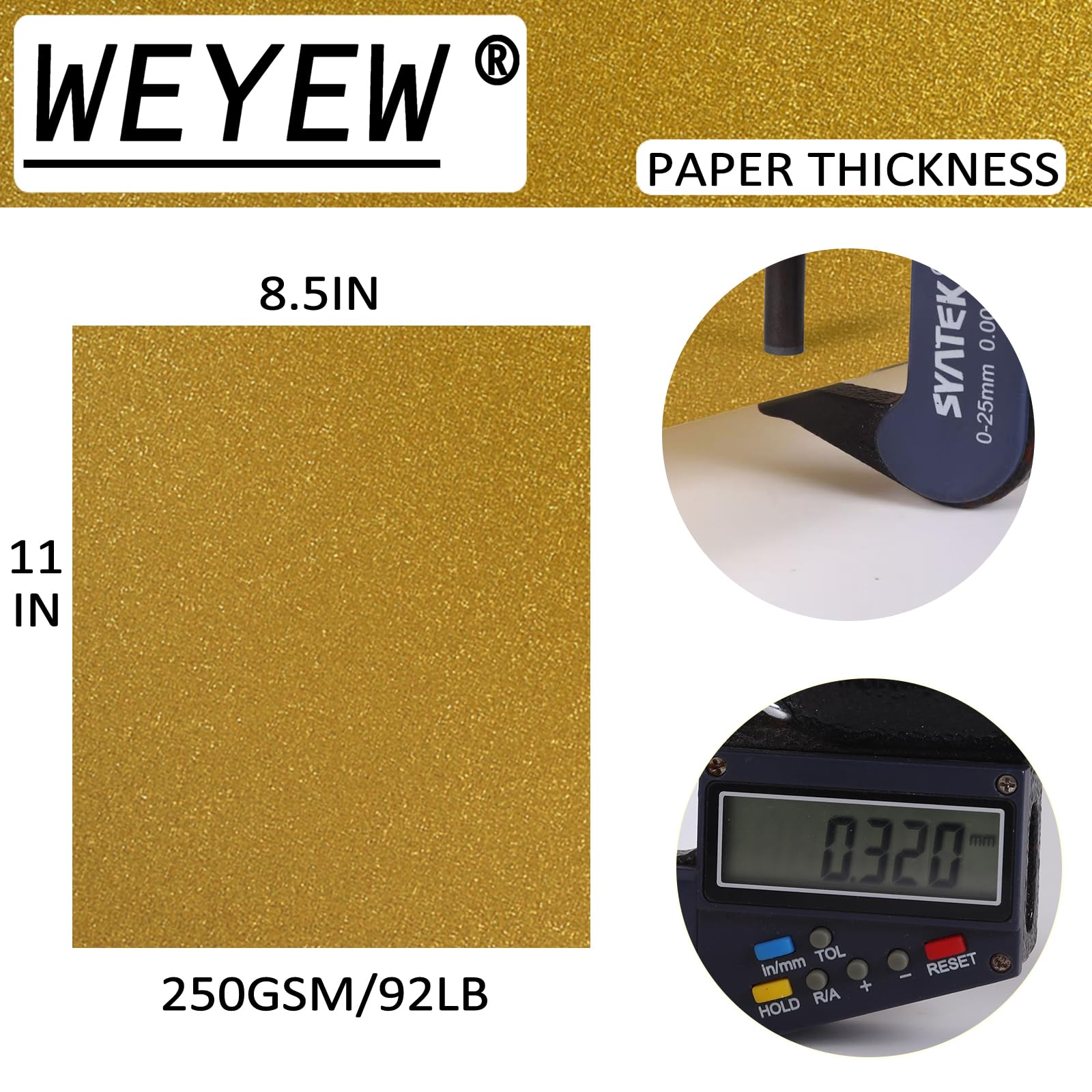 Brokatowy karton gruby papier 8,5 x 11, 96 arkuszy w 12 kolorach, błyszczący karton do scrapbookingu, rękodzieła, majsterkowania, urodzin, dekoracji weselnej, 41 kg/250 g/m²