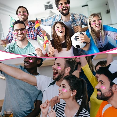 Miniatura 6 de Cholemy 120 pares de calcomanías negras de ojos a granel, calcomanías con purpurina para cara de béisbol, fútbol, sóftbol, fiesta, accesorios para