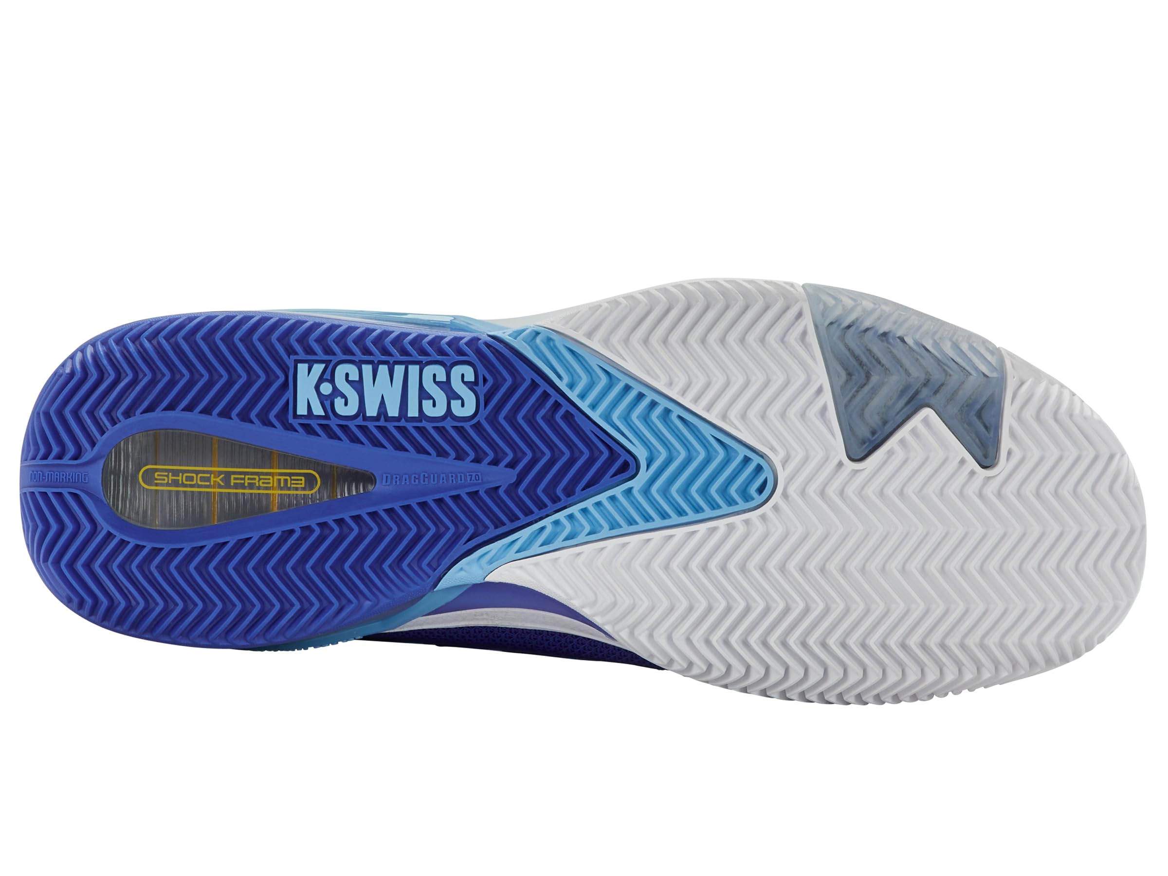 K-Swiss ULTRASHOT 4 Clay Tennis Shoe, Dazzling Blue/White/Baltic Sea, 44 EU