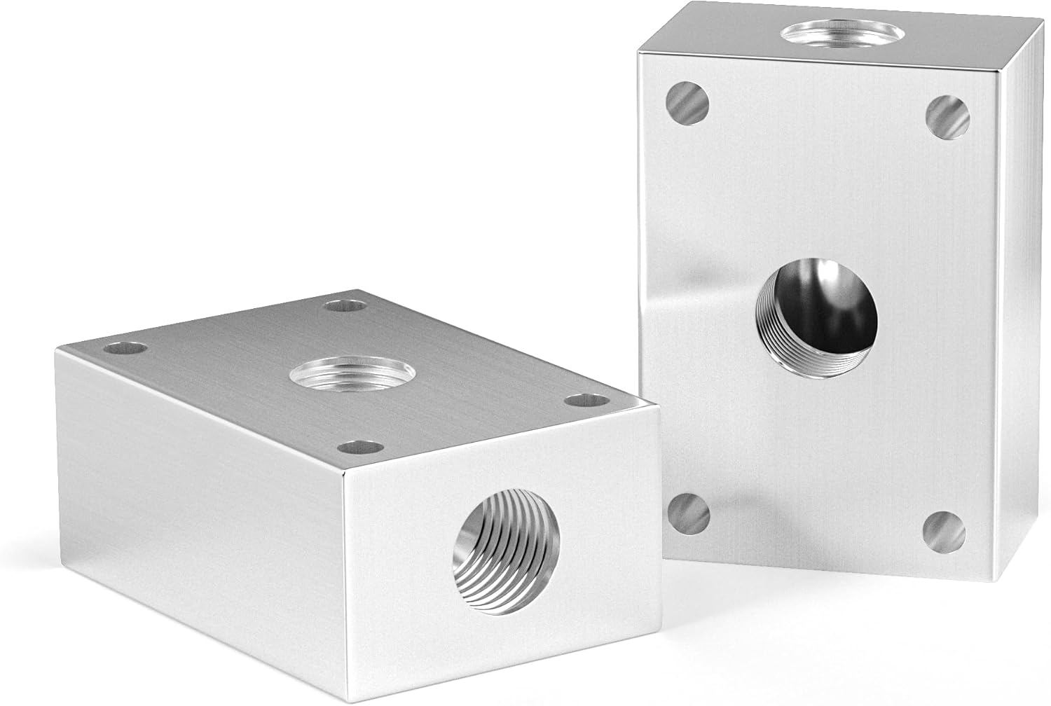 TAILONZ PNEUMATIC 1/4 Inch Push-in connection shunt Push to Connect Fittings Manifold Block Assembly Pneumatic Fittings (Pack of 2)