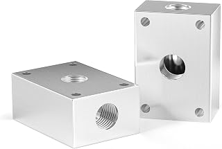 TAILONZ PNEUMATIC 1/4 Inch Push-in connection shunt Push to Connect Fittings Manifold Block Assembly Pneumatic Fittings (Pack of 2)