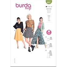 Burda Style X06027BURDA Misses Flared Panel Skirt Sewing Pattern Packet, Design Code B6027, Sizes 8-22 34-48