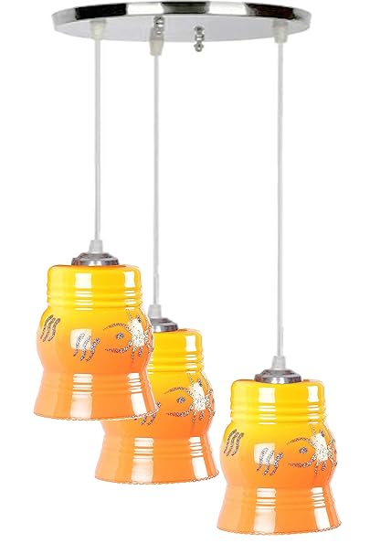 Nogaiya Glass Ceiling Lamp (Multicolor)