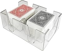 Vista 8 de Yuanhe Bandeja transparente de 2 barajas para naipes de Canasta - Sin base giratoria