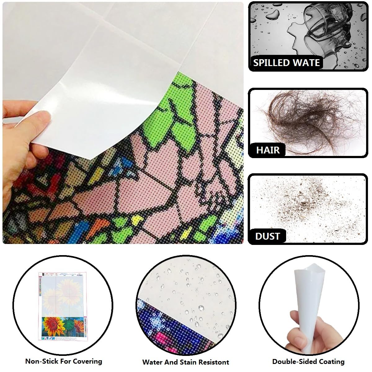 Diamond Painting Accessoires Papier Calque 200 Feuilles 10 * 15CM