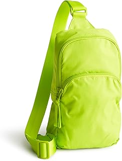 Vera Bradley Women's Ripstop Lorman Sling Backpack, Lime Green, One Size
