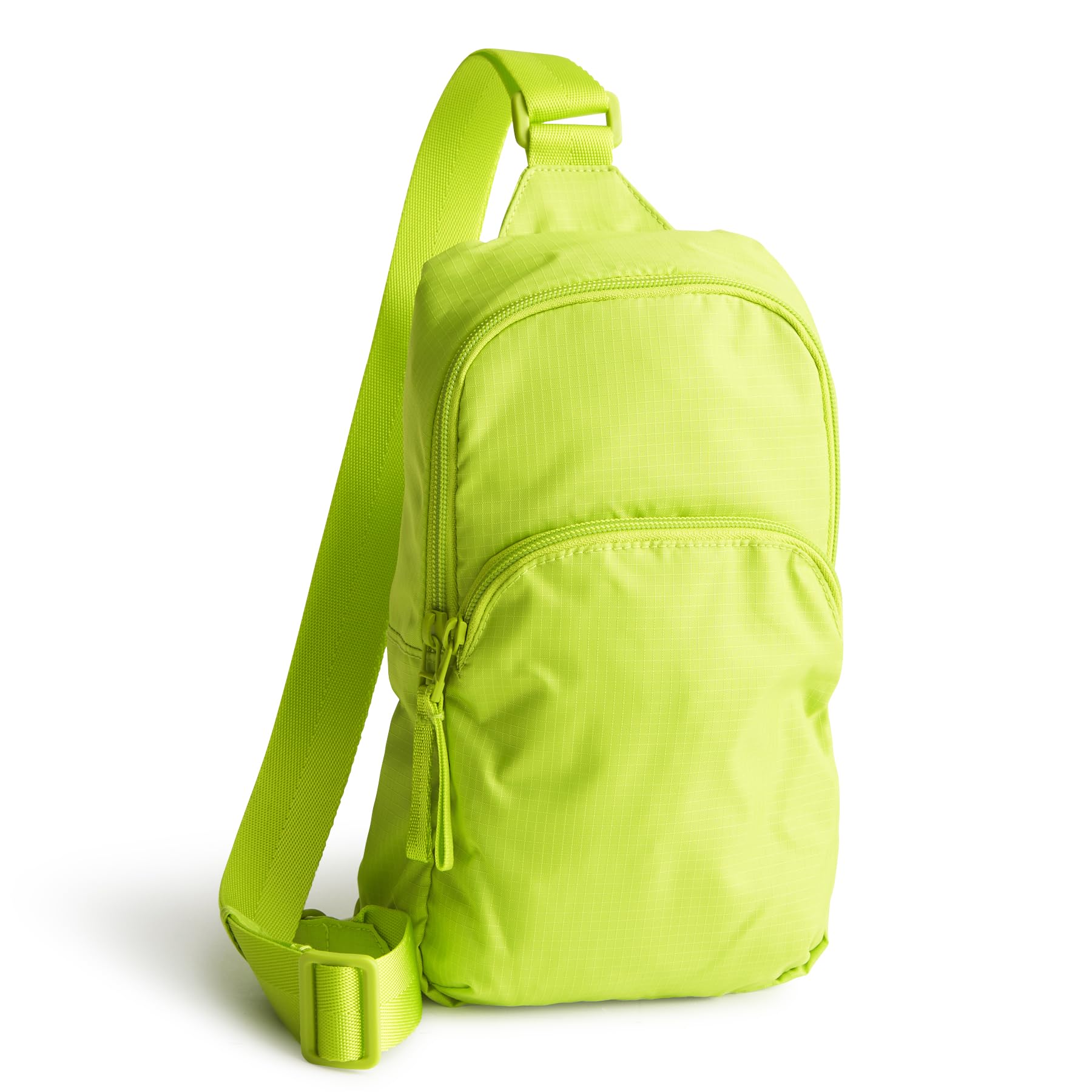 Vera Bradley Women's Ripstop Polyester Lorman Sling Backpack, Lime Green, One Size