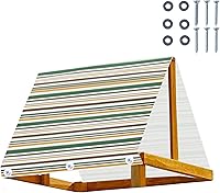 Vista 8 de Juego de toldo de repuesto de 43 x 90 pulgadas, juego de lona de repuesto, lona de repuesto impermeable 600d Oxford, accesorios de patio de recreo