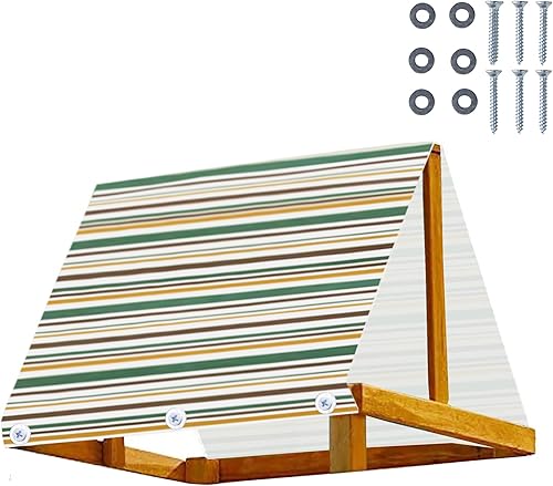 Miniatura 2 de Juego de toldo de repuesto de 43 x 90 pulgadas, juego de lona de repuesto, lona de repuesto impermeable 600d Oxford, accesorios de patio de recreo