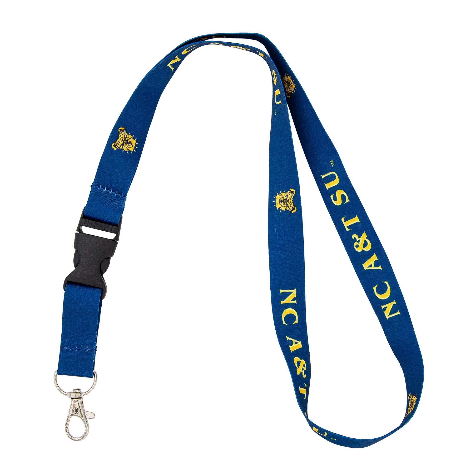 Desert Cactus North Carolina A&T State University Lanyard HBCU Aggies Car Keys ID Badge Holder Keychain Detachable Breakaway Snap Buckle (Blue)
