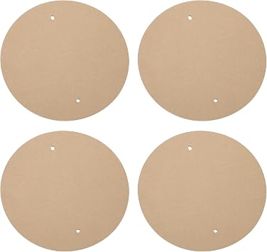 PATIKIL 14" Round Pottery Wheel Bat System, 4 Pcs 1/3" Thick Clay Throwing Head Bats Ceramic Pottery Tools Apart with 10" Pin Holes for Pottery Wheels