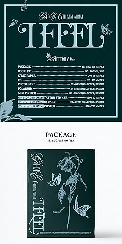 Miniatura 2 de (G) I-DLE I FEEL 6 Mini álbum CD+POB+Folleto+Papel lírico+Tarjeta Fotos+Seguimiento Sellado GIDLE I-DLE (Versión Butterfly)