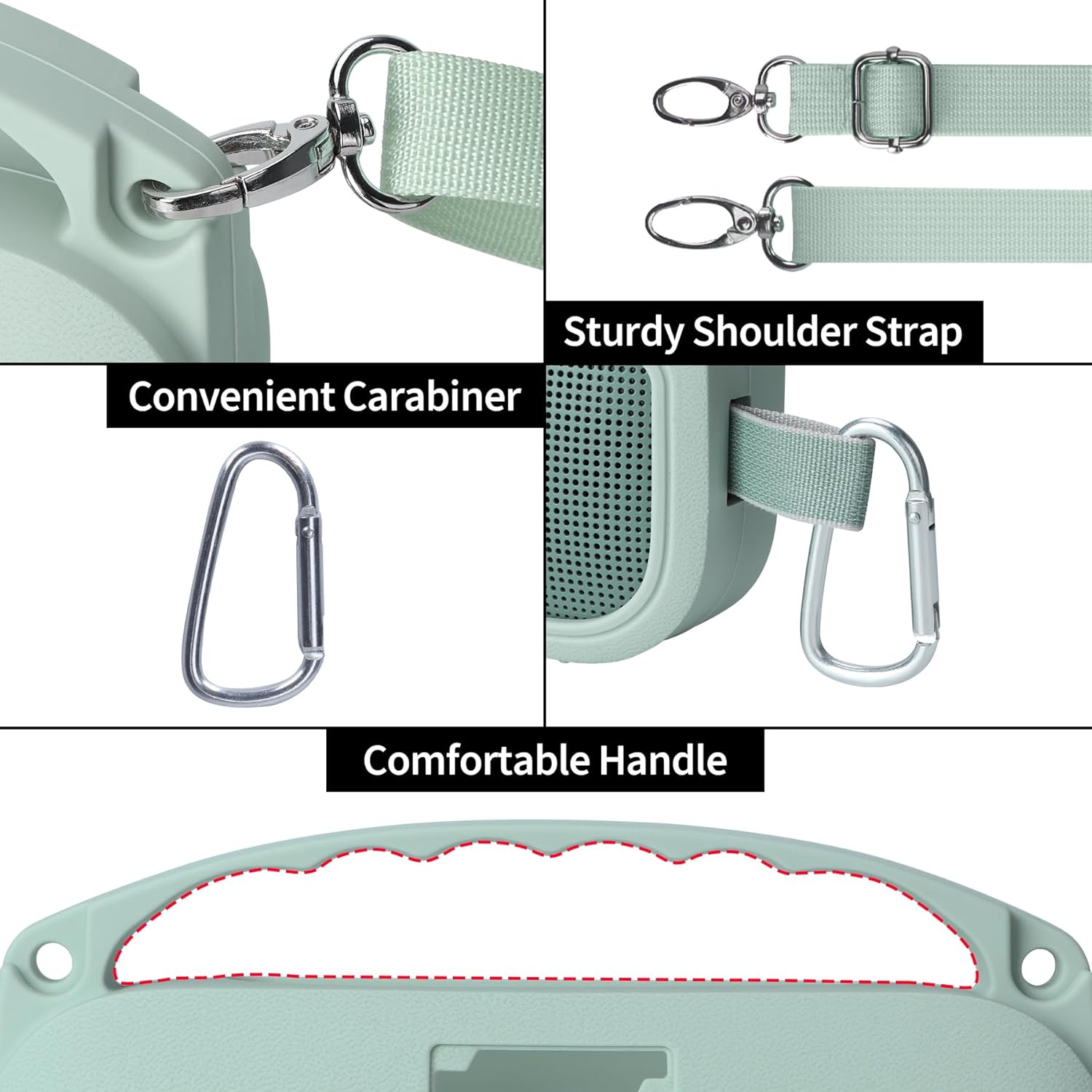 Silicone Cover Compatible with Bose SoundLink Flex 2nd Gen/Bose SoundLink Flex Portable Speaker (Alpine Sage) - Image 5