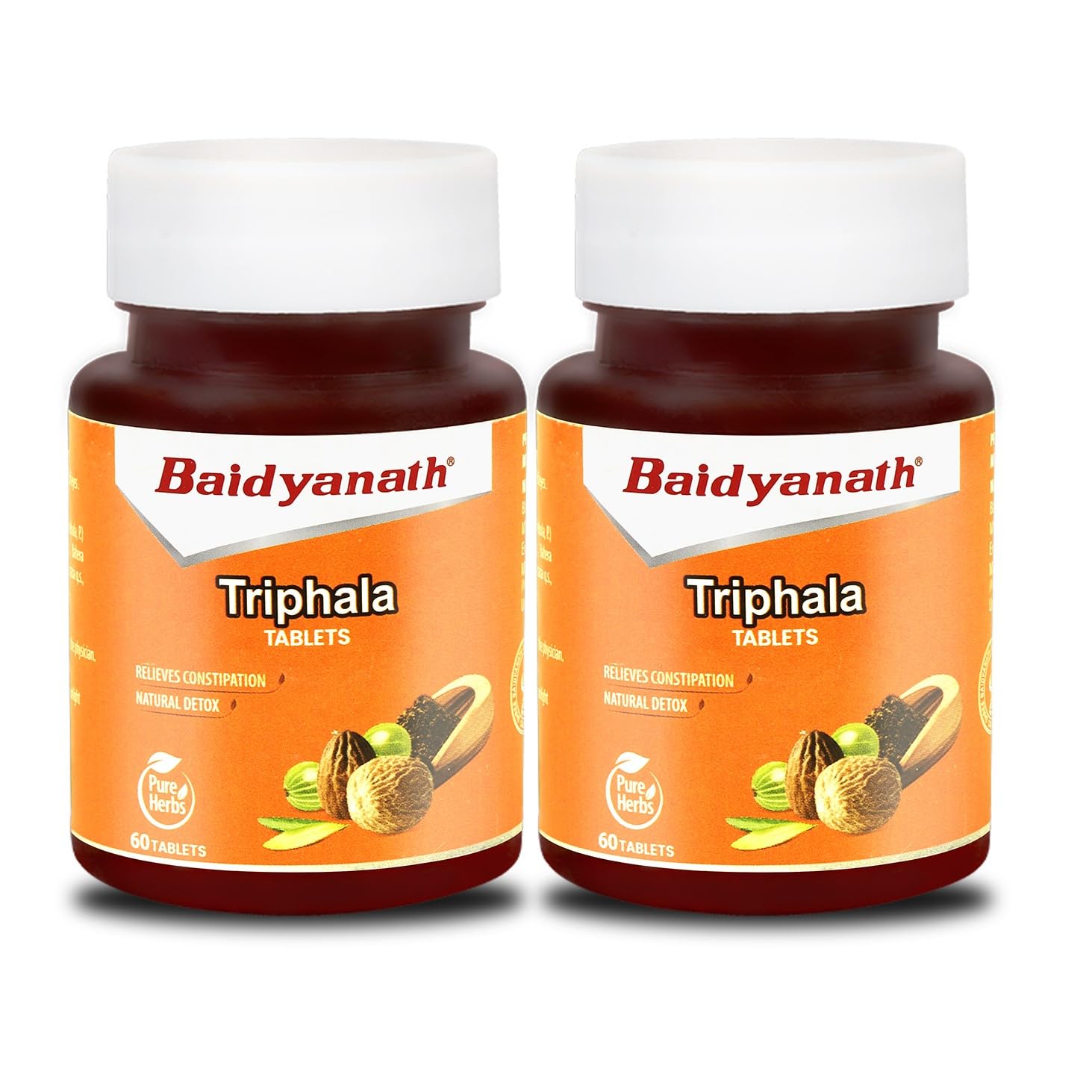 Baidyanath Triphala 60 Tablets (Pack of 2)- Supports Healthy Digestion | Improves Bowel Wellness| Relieves Constipation (B0CB13H3WK) Amazon Price History, Amazon Price Tracker
