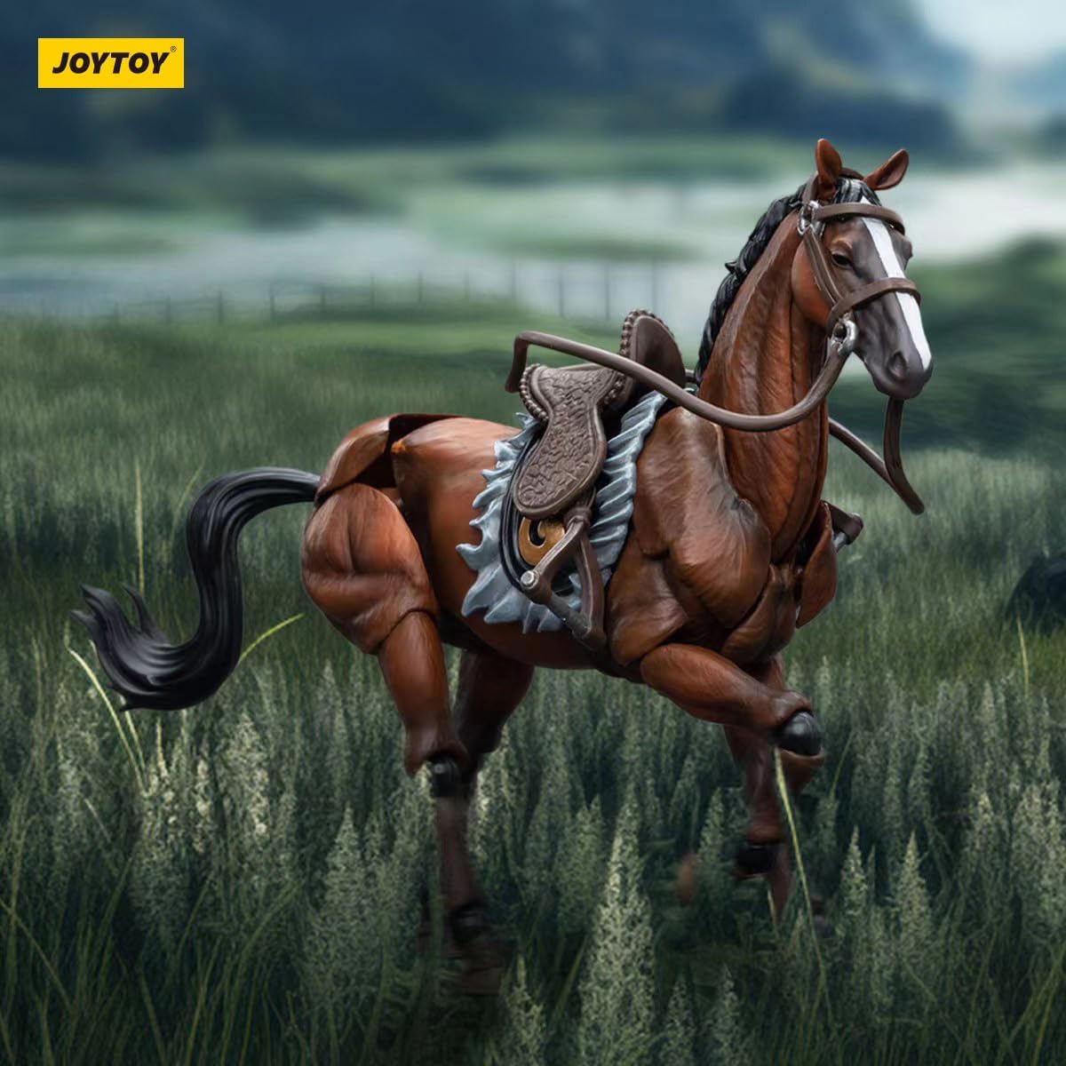 JOYTOY 1/18 Action Figures - Dark Source Jiang Hu War Horse - 4‘’,Classic Character,Collectible,Age 15 and Above