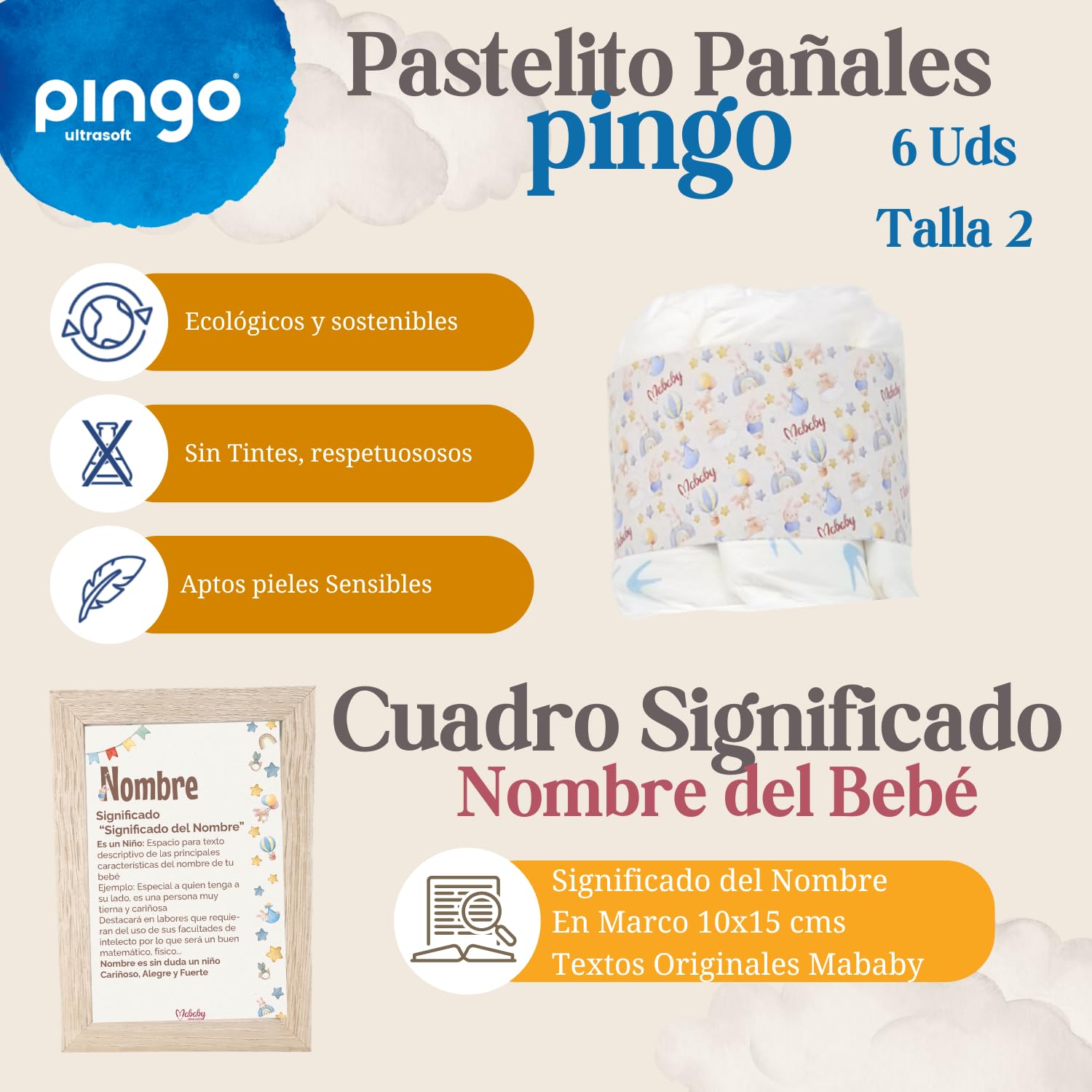 Cesta Bebé Recién Nacido Niño Mi Baño Suave (Azul) | Canastilla con Sophie, babero y chupete personalizados con nombre, capa de baño de algodón y set de higiene