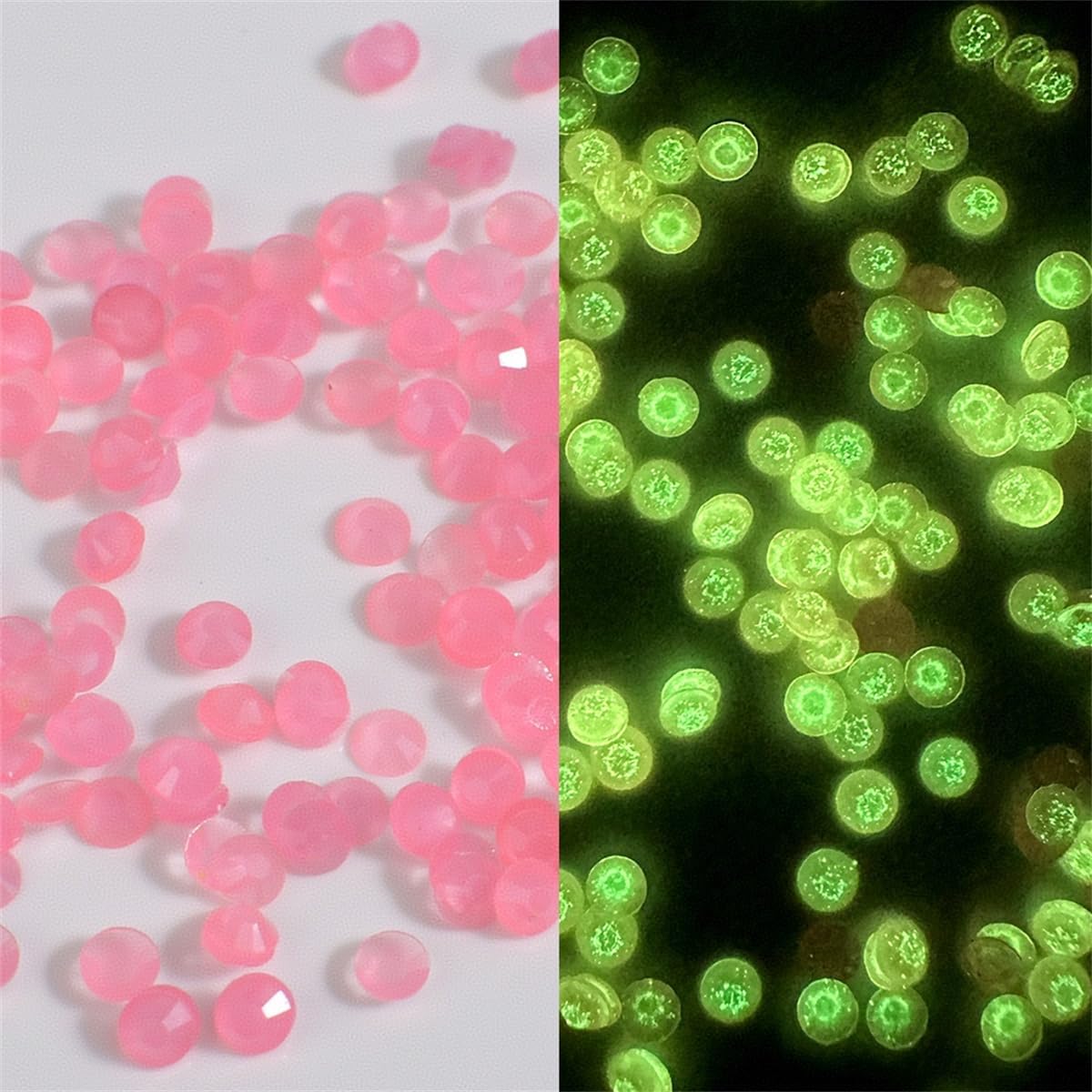 54000PCS Glow Diamond Luminous Beads at Night for Diamond Painting, 27 Colors Round Drills Rhinestones for Crafts, Bead Art or Nails Art, 2.8MM