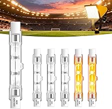 SCNNC Halogen Rod R7s 78 mm 80 W Dimmable 230 V 1400 LM Warm White 2700K J78 R7s Halogen Bulbs 78 mm for Floodlights, Work Lights, Landscape Lights, Pack of 6