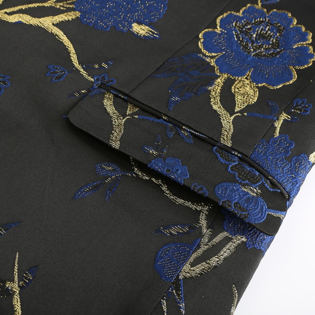 Cloudstyle Mens 2 Piece Floral Dress Suit One Button Dinner Tuxedo Jacket & Pants - Image 6