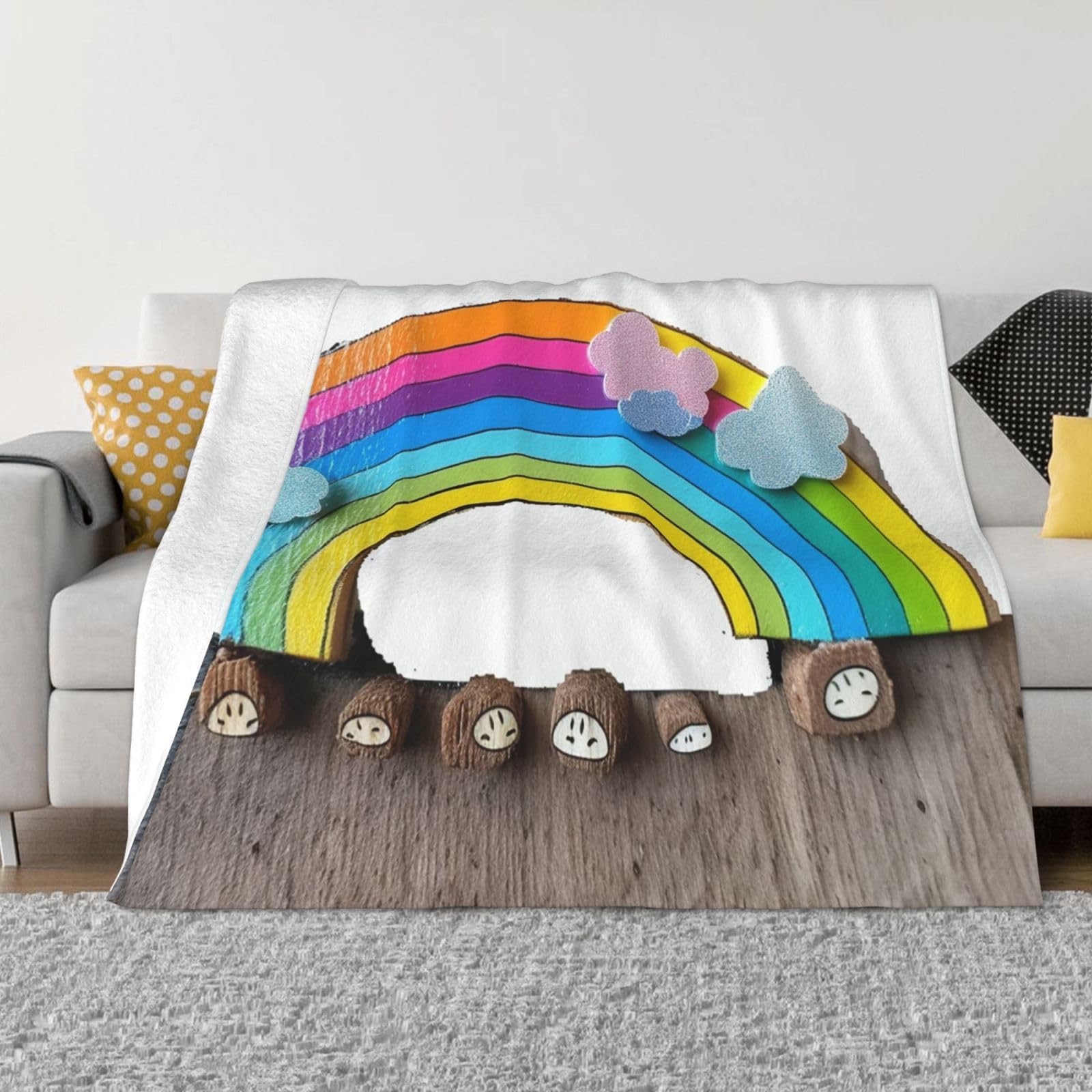 Couverture micropolaire légère anti-froid pour canapé et lit
