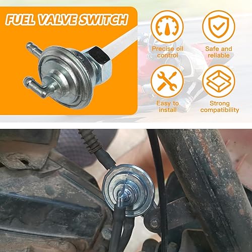 Miniatura 4 de 16950-M9Q-0001 válvula de bomba de combustible Petcock para todos los años KYMCO Scooter ciclomotor Agility 50 (2 tiempos) 50cc
