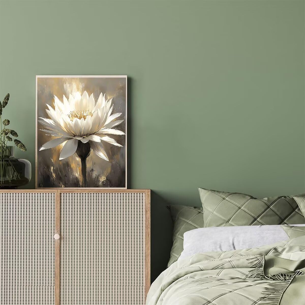 Dipingere con i Numeri Fiore, Paint by Numbers Adulti Astratto, Fai da te Creativi Adulti Quadri da Dipingere Numerati Kit per Decorazione Della Parete di Casa, Regalo 80x110 cm Senza Cornice L2-5