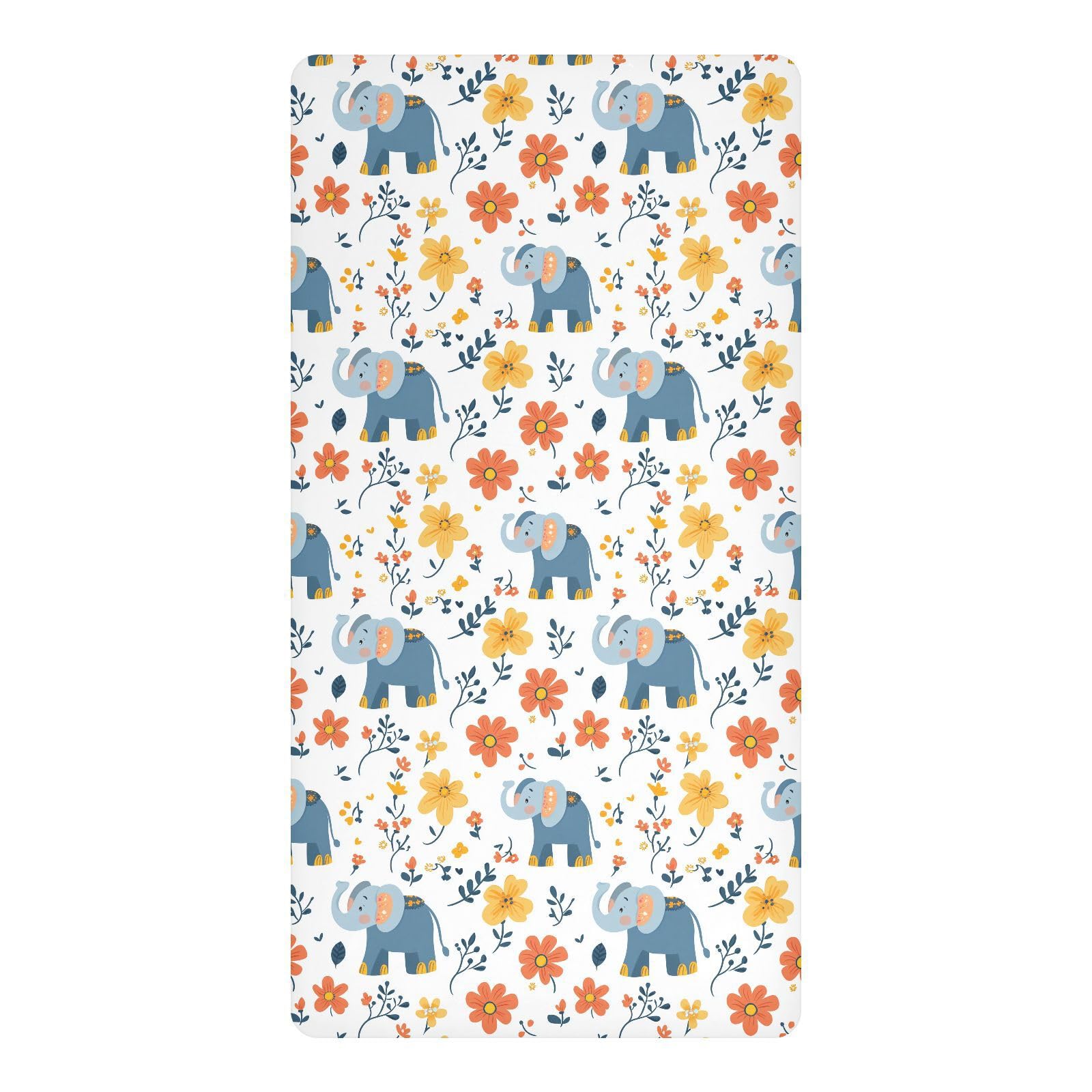 Literie en mousseline imperméable pour berceau protège-matelas bébé blanc 132x71cm