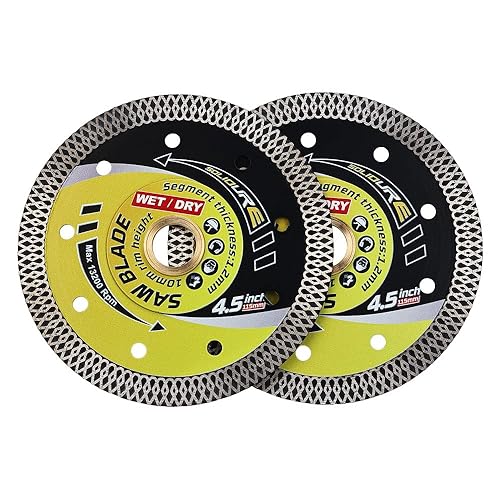 Miniatura 2 de 2 piezas de hoja de porcelana de azulejos, hoja de azulejos súper fina de 4.5 pulgadas de corte para azulejos de porcelana de cerámica de mármol de