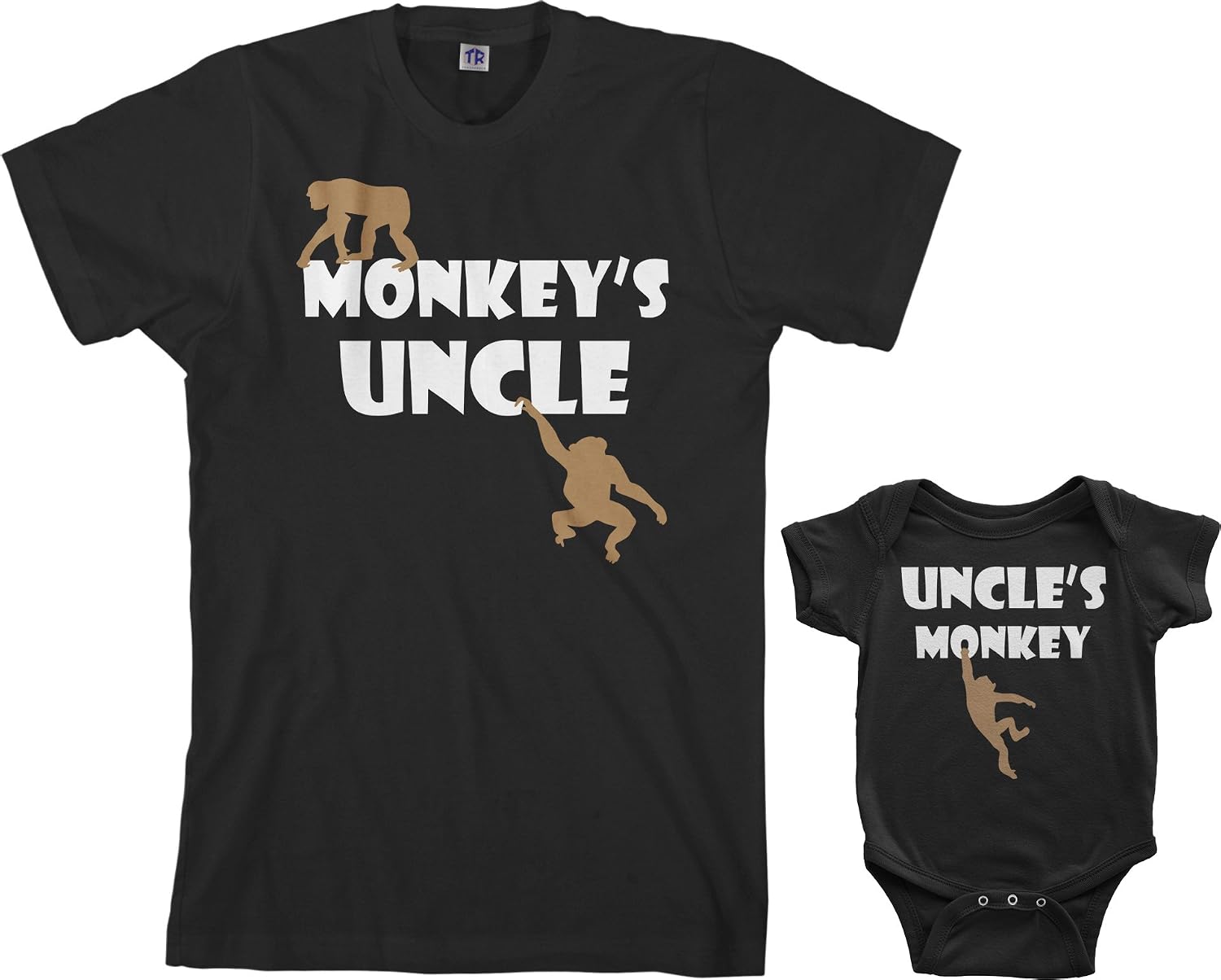 Threadrock Monkey's Uncle Infant Bodysuit & Men's T-Shirt Matching Set