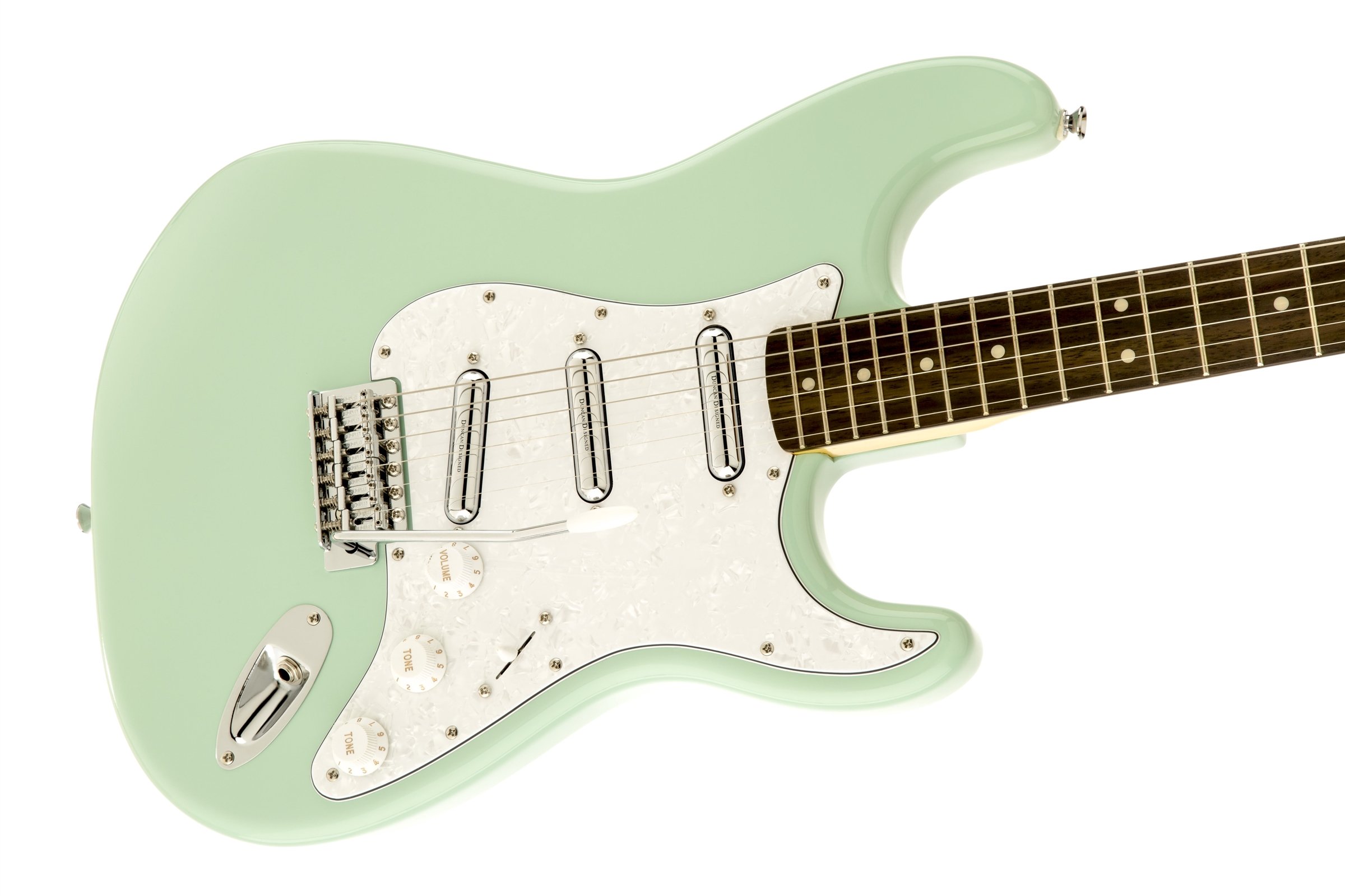 Amazon.com: Stratocaster - Guitarra eléctrica Squier Affinity HSS, Verde  (Surf Green) : Instrumentos Musicales