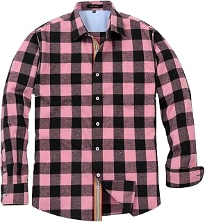 Camisas de negocios para hombre, camisa de manga larga de color liso, camisa de traje a cuadros, corte regular, camisa informal para hombre, fácil de planchar, botones a cuadros, chaqueta de