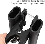 Stick Holder,HUIOP Drumsticks Holder Brush Holder Drumstick Grabber Stick Holder Strong Spring Clamp Mechanism Anti-Slip Rubber Pad Angle Adjustable