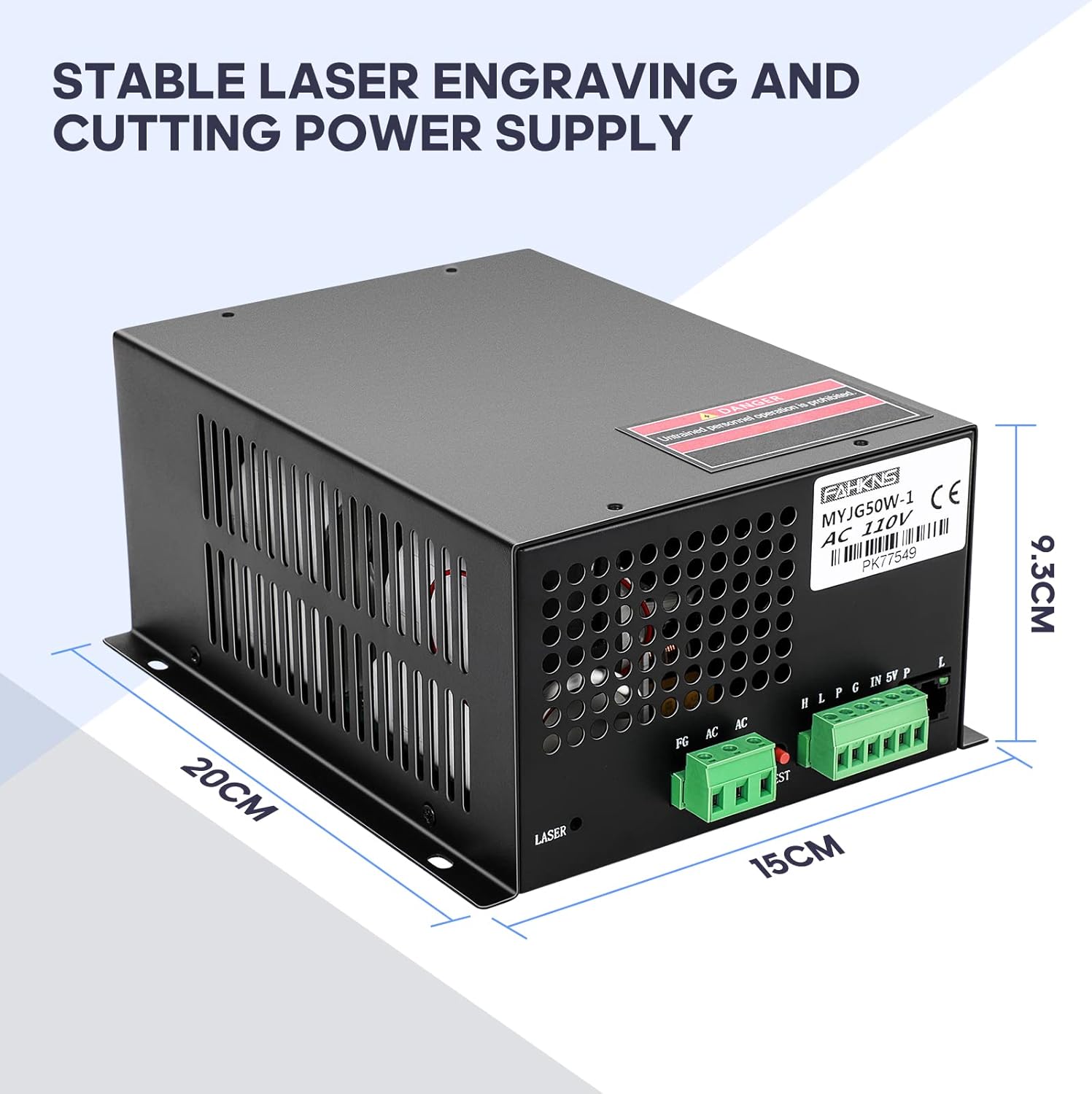 FAHKNS MYJG-50W-110V dimensions diagram