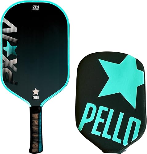 Miniatura 10 de PELLO PXVamos - Paleta de pickleball de fibra de carbono cruda, aprobada por USAPA, Toray 700 fibra de carbono, núcleo de panal de polipropileno,