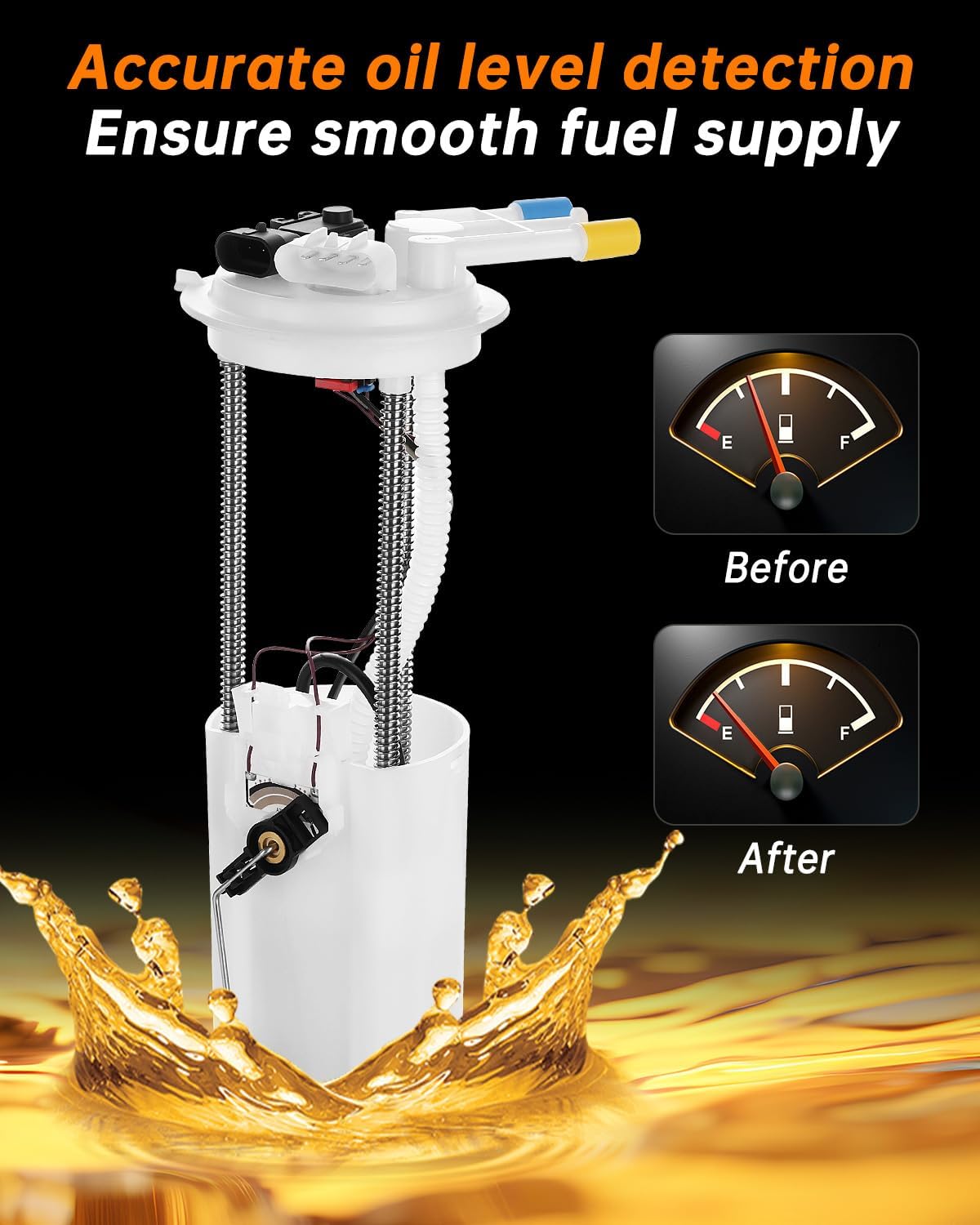 OKLPF Electric Fuel Pump Module Assembly Compatible with 1998 1999 Chevy GMC C1500 Suburban C2500 Suburban K1500 Suburban K2500 Suburban V8 5.7L 7.4L,Replace E3967M SP6152M P575M