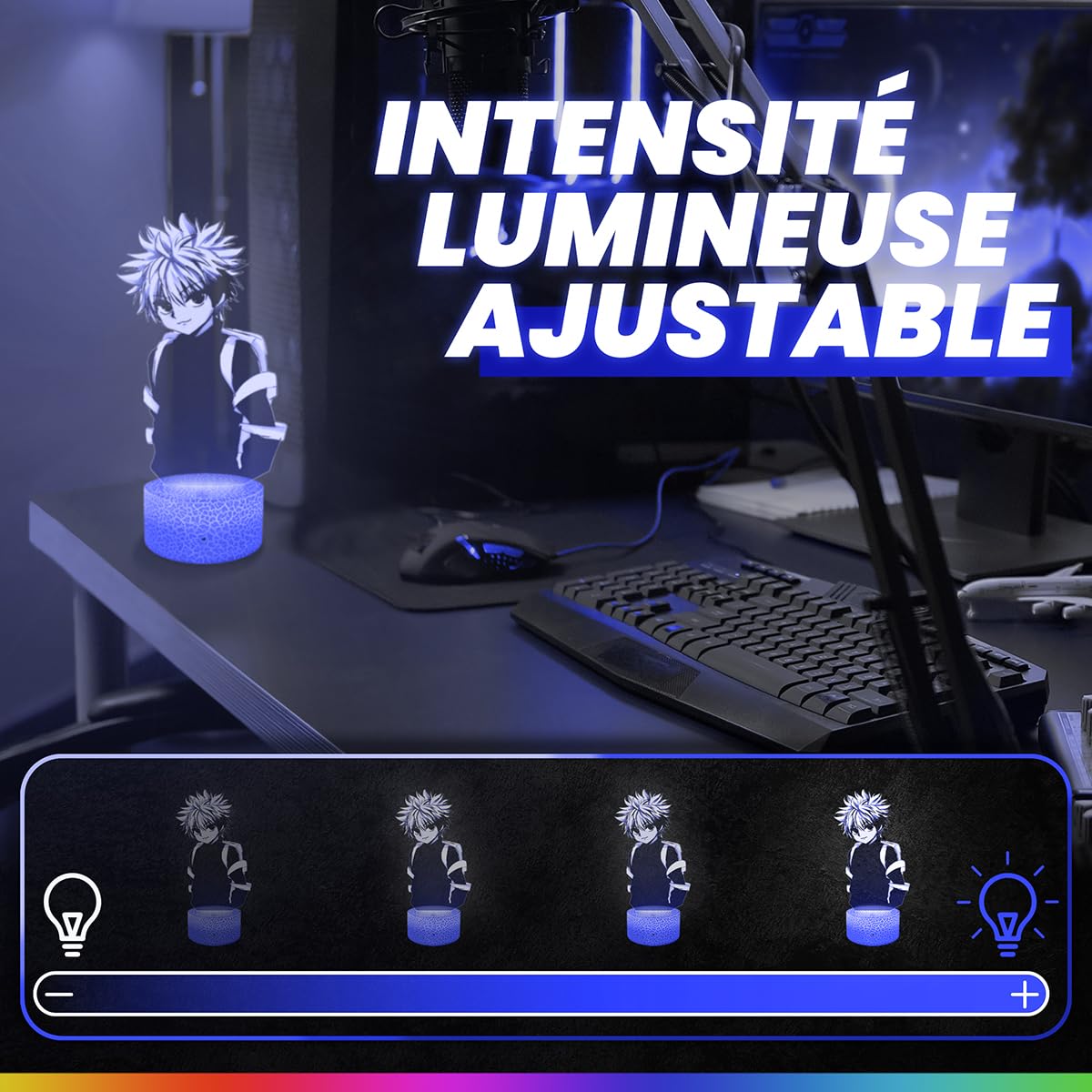 Lampe Hunter X Hunter : illuminez votre intérieur avec Kirua et Gon