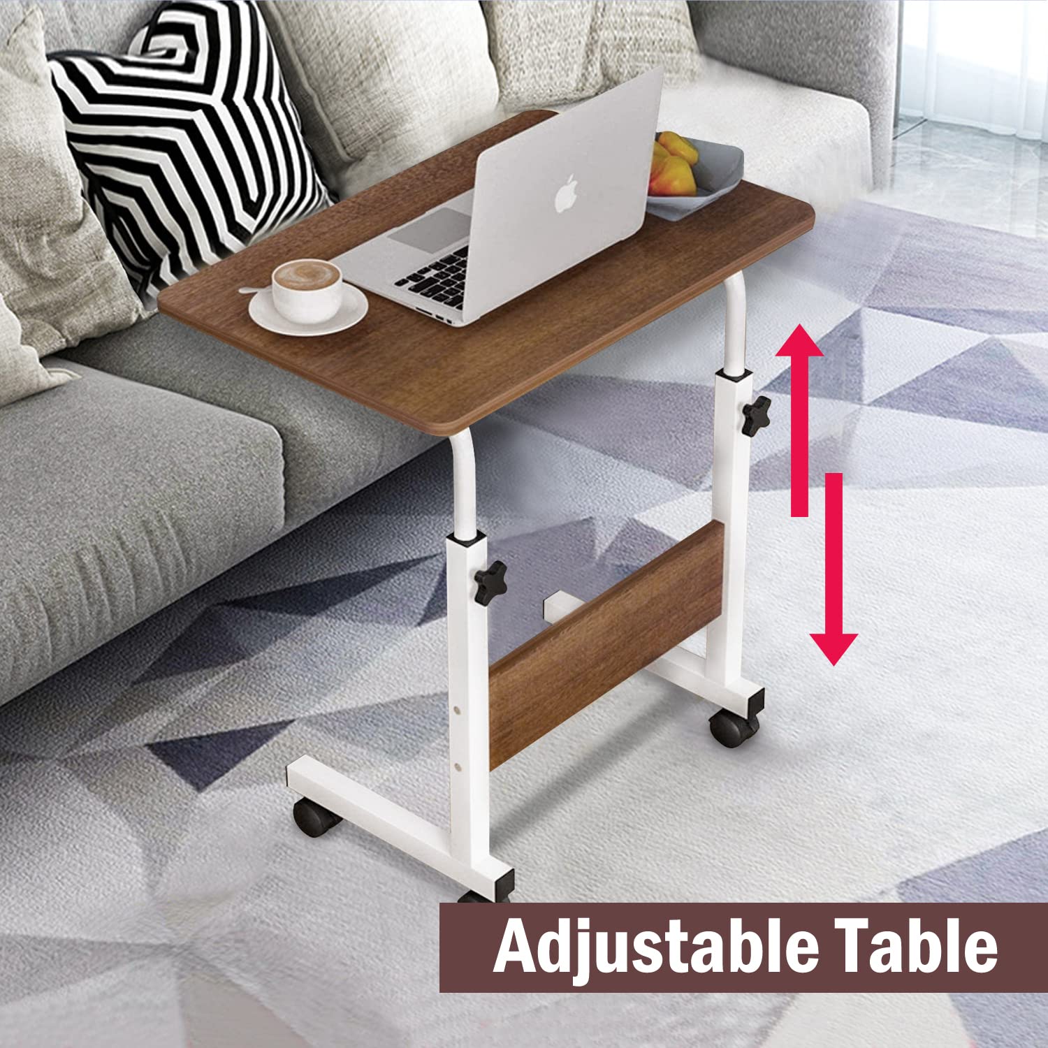 Portable Computer Table Adjustable Rotate Laptop Desk Bed Study Table