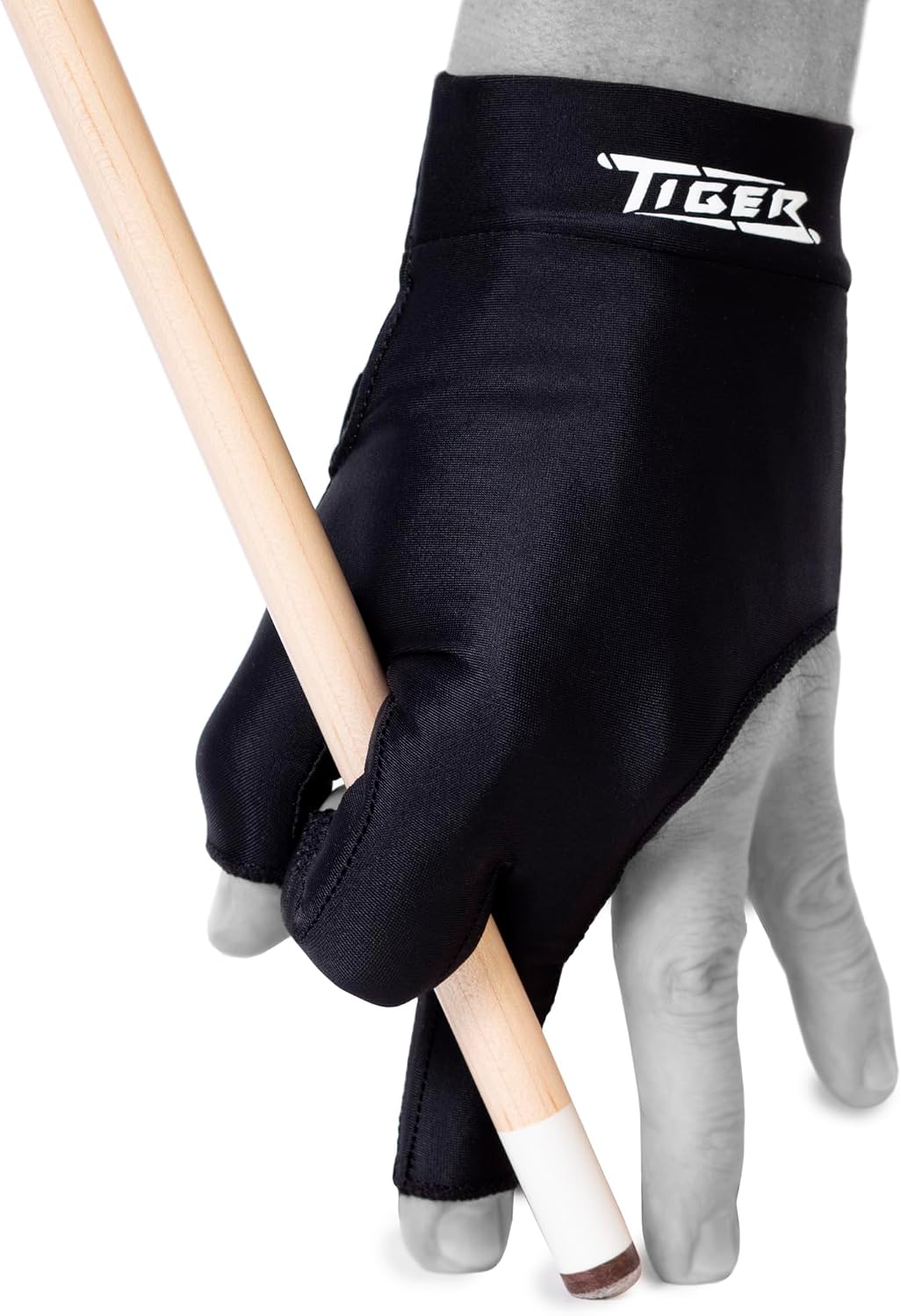 Tiger-X PRO Series Billiard Glove – Black – Open Fingers - Professional Pool Cue Glove with Enhanced Fit & Breathable Design – Professional Performance