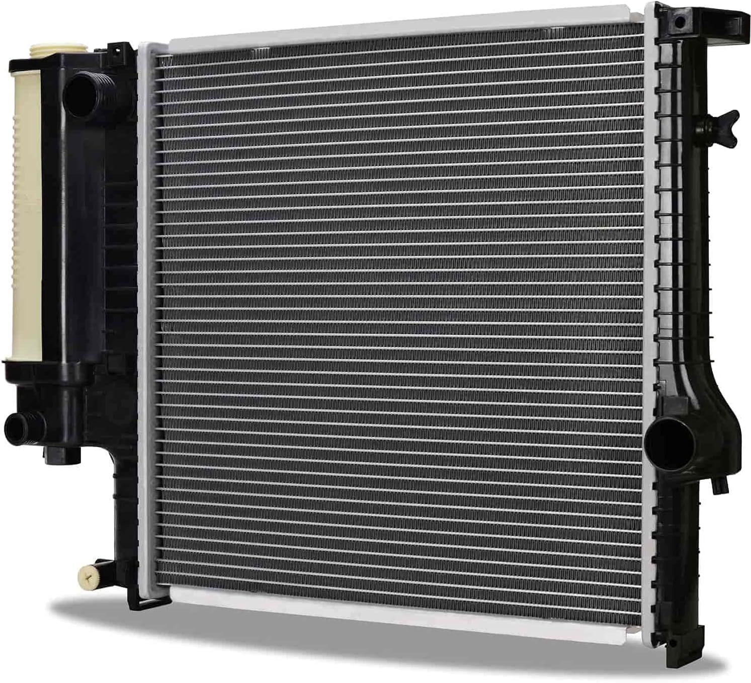 Mishimoto Plastic End-Tank Radiator Compatible With BMW E36 318i/is/ti 1992-1999 Silver