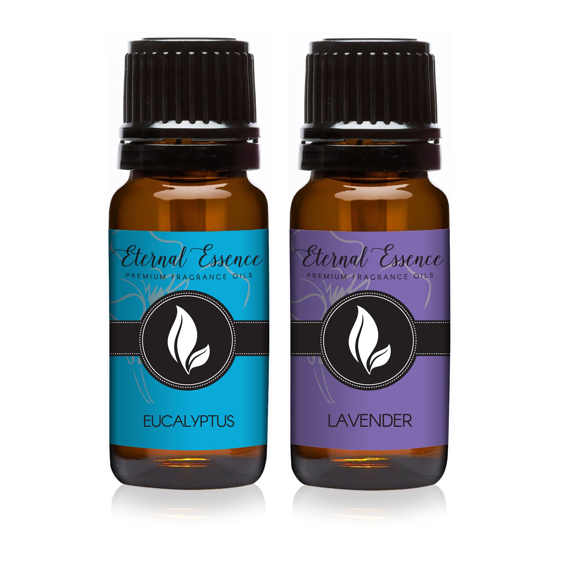 Eternal Essence Oils 2 Pack 10ml Premium Fragrance Oil - Eucalyptus &amp; Lavender - for Candle, Soap Making, Aromatherapy, Diffusers, Home Care, &amp; Humidifiers