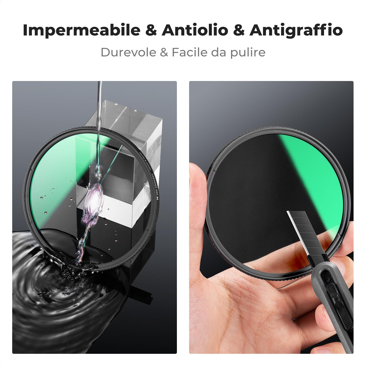 K&F CONCEPT Nano-Xcel 82mm Filtro Polarizzatore CPL True Color & Riflessione Ultrabassa, Filtro Polarizzatore Circolare In Vetro Ottico con 28 Strati Nano Rivestimento