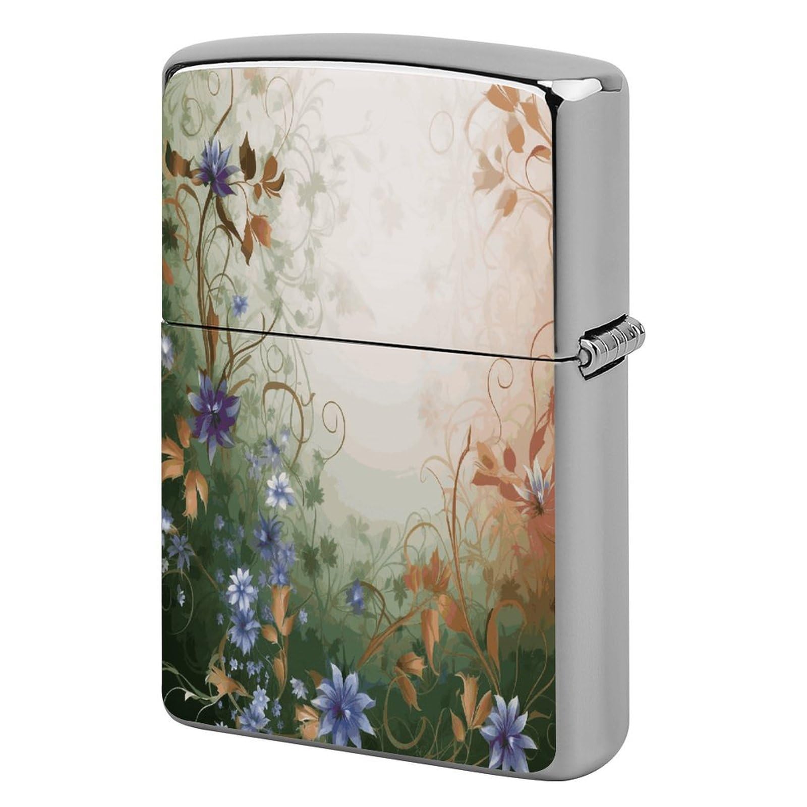 Fodpand Style Floral Swirls Ivy Metal Lighter Case Cover Lighter Sleeve